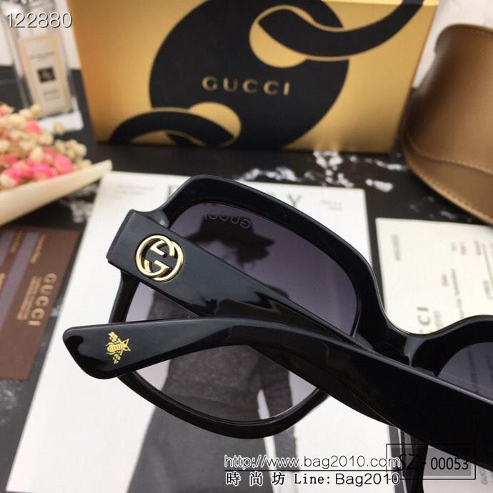 GUCCI古馳 新款太陽鏡 遮擋有害光線防輻射 出行旅遊必備品 00053  lly1323